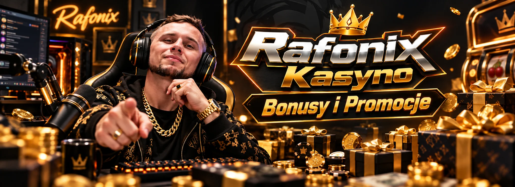 Bonus powitalny Rafonix Kasyno: 100% do 2 000 zł i 100 darmowych spinów