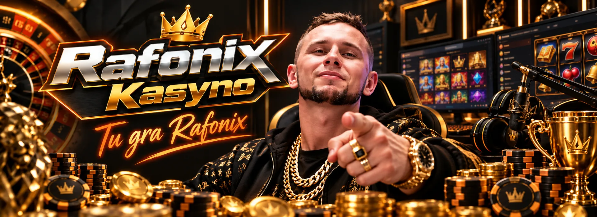Baner Rafonix Kasyno z bonusem 100% do 2 000 zł i 100 darmowymi spinami
